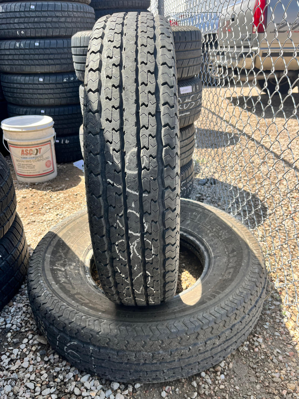 LT235/85R16 Pair (2 Used Tires) Power King TowMax STR