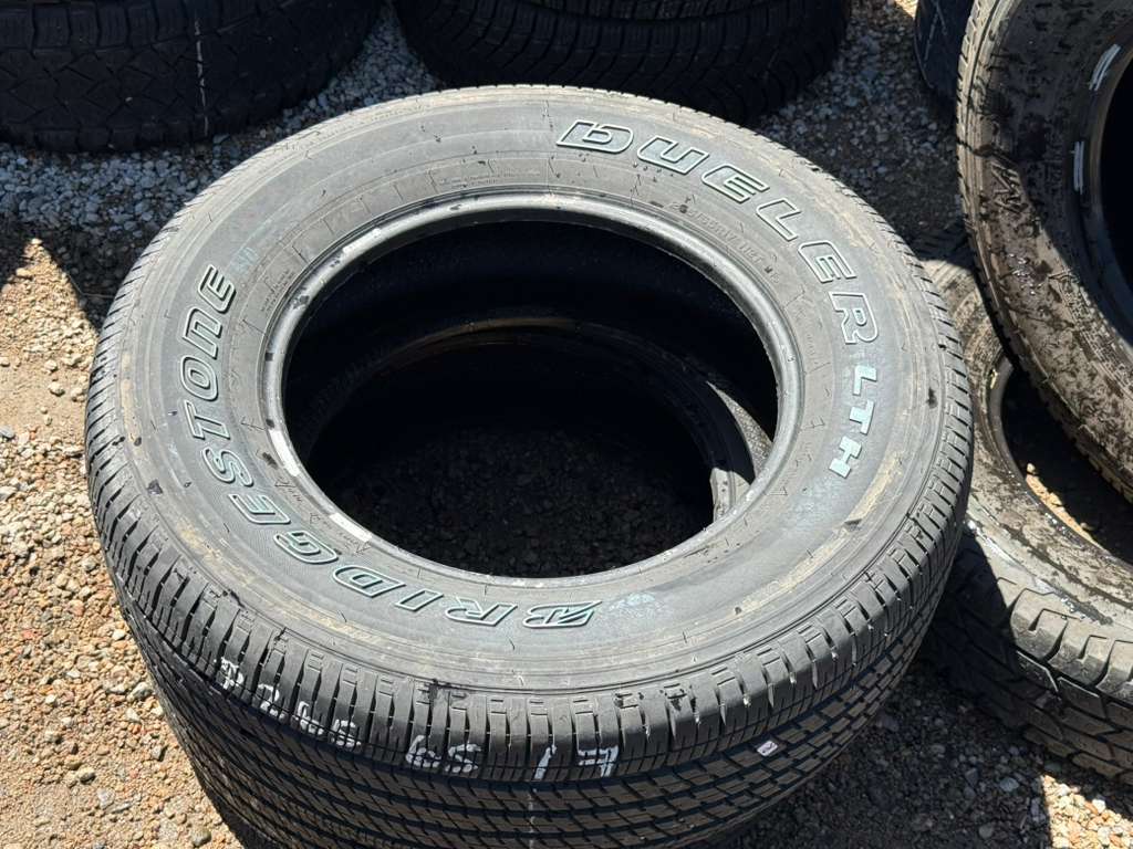 265/65R17 Pair (2 Used Tires) Bridgestone Dueler LTH