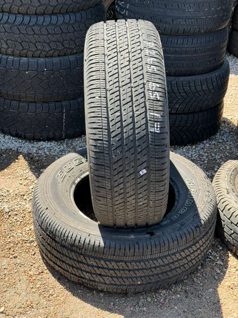 265/65R17 Pair (2 Used Tires) Bridgestone Dueler LTH