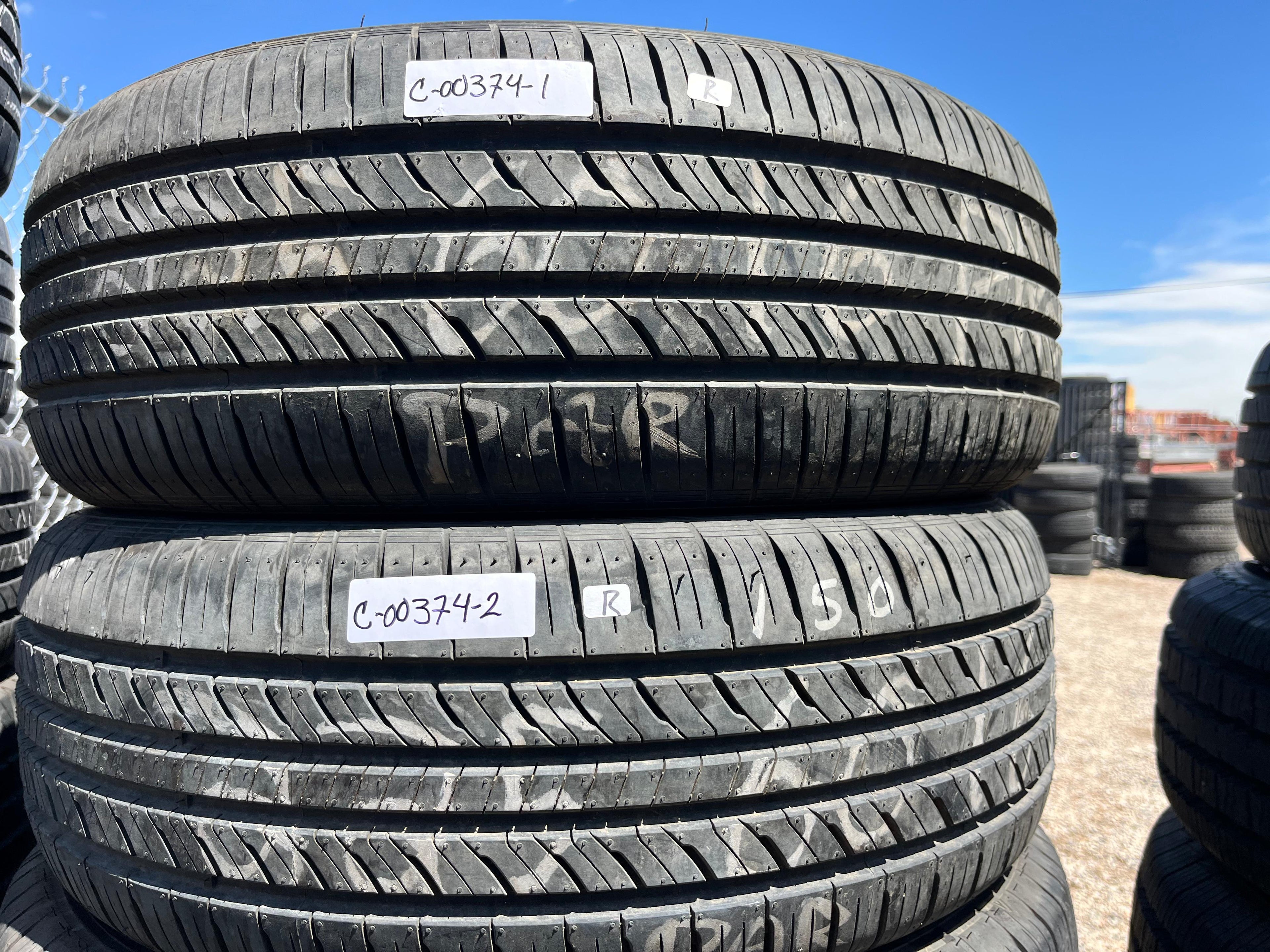 225/60R16 Pair (2 Used Tires) Laufenn G Fit AS