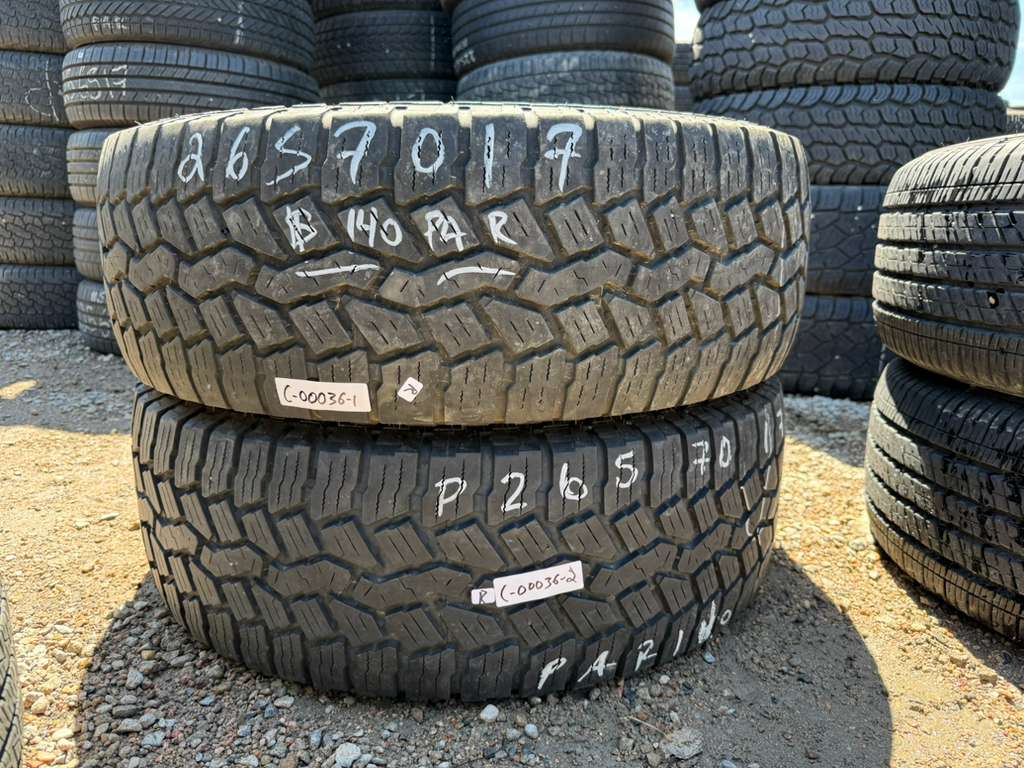 265/70R17 Pair (2 Used Tires) Falken Rubitrek AT01