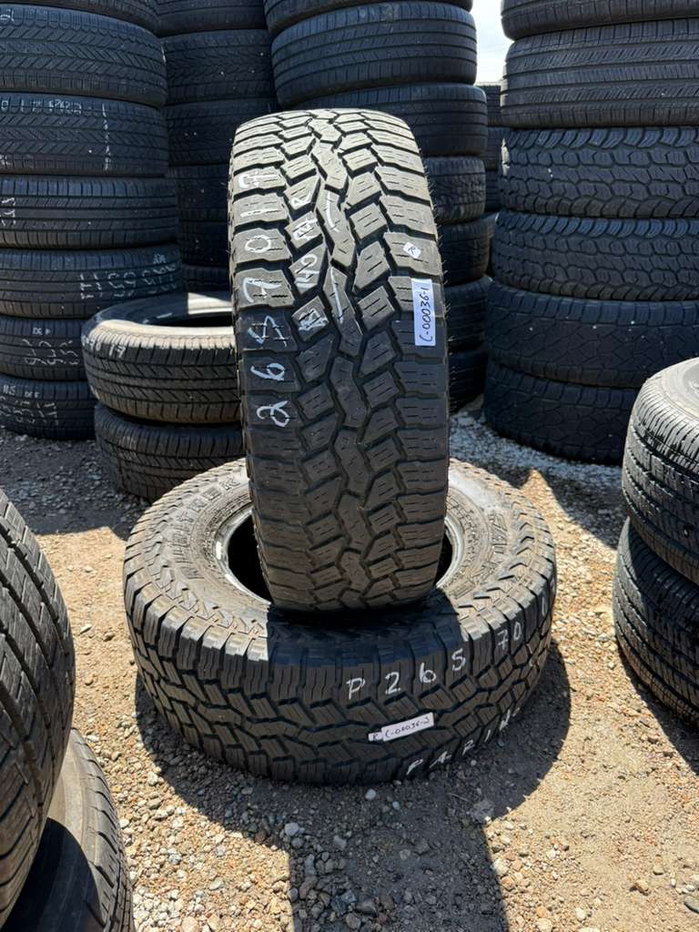 265/70R17 Pair (2 Used Tires) Falken Rubitrek AT01
