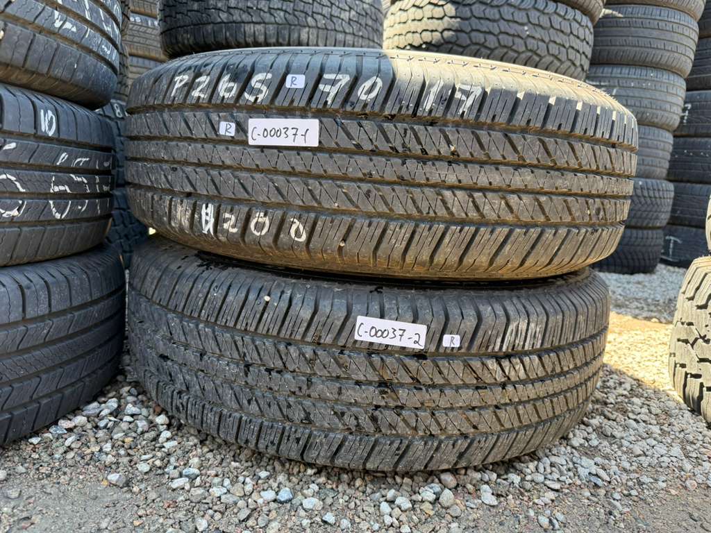 265/70R17 Pair (2 Used Tires) Bridgestone Dueler HT 684 2