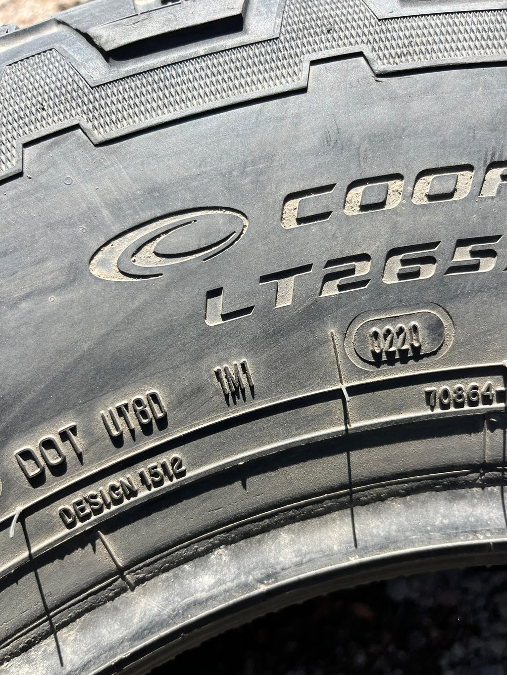 LT265/70R16 Pair (2 Used Tires) Cooper Discoverer (AT3)