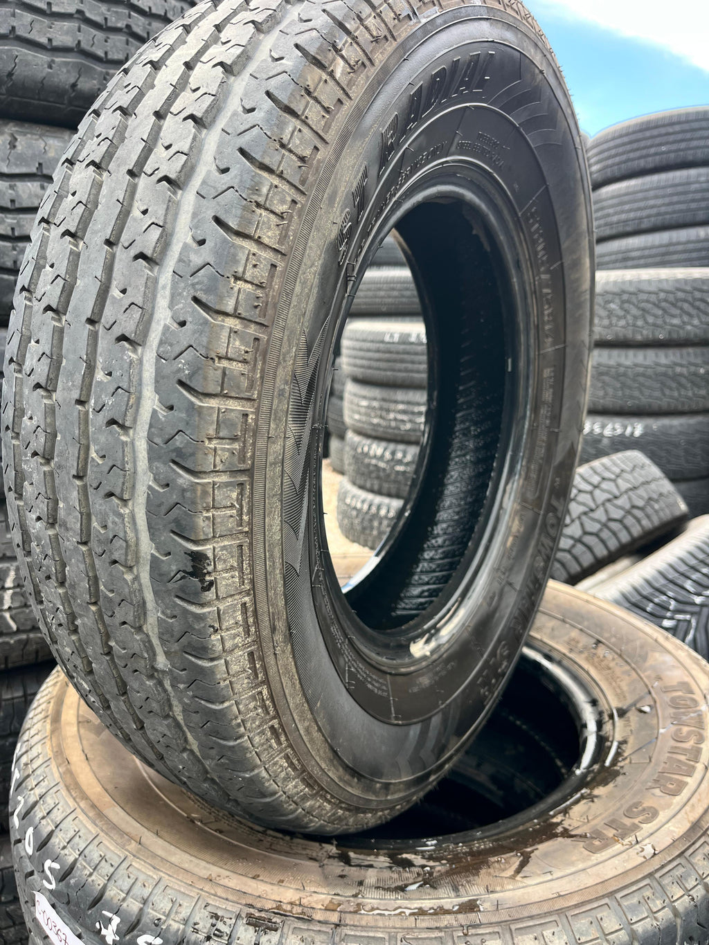 ST205/75R14 (3 Used Tires) Towstar SRT Radial