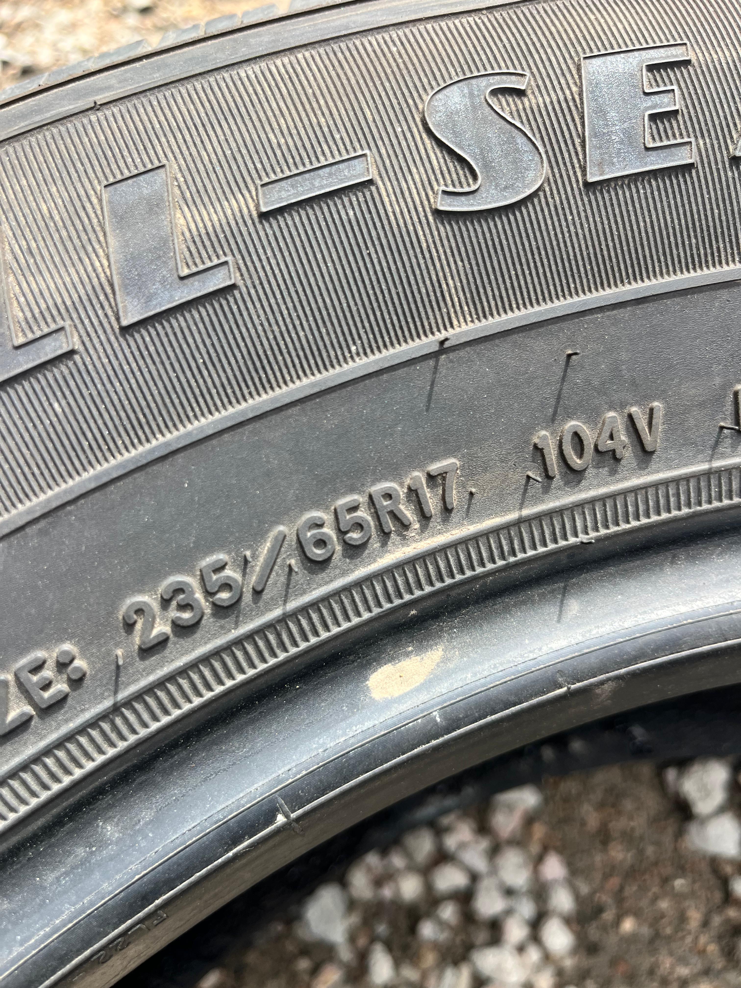 235/65R17 Set (4 Used Tires)  Goodyear Reliant