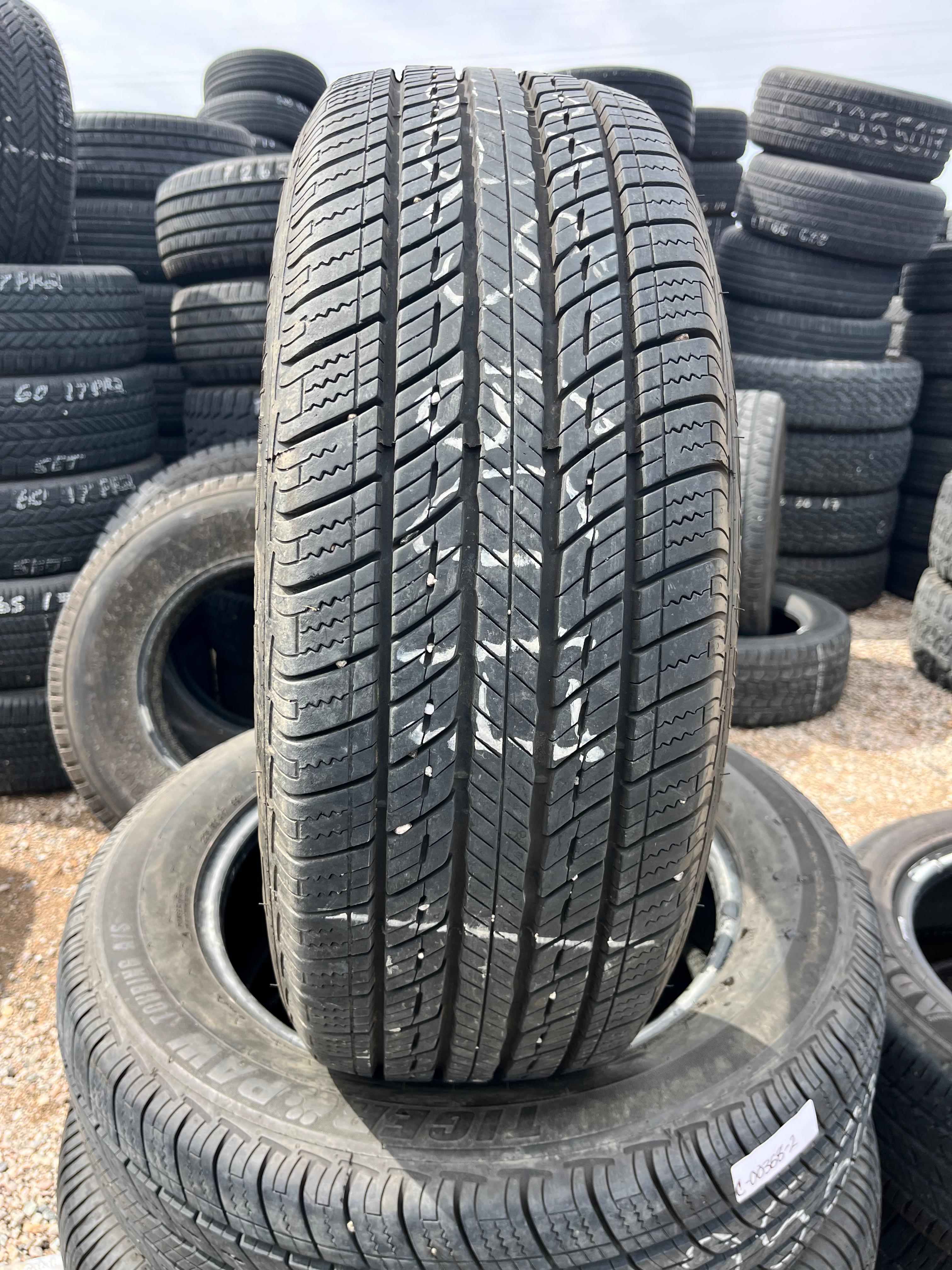 225/60R17 Pair (2 Used Tires) Uniroyal Tiger Paw Touring