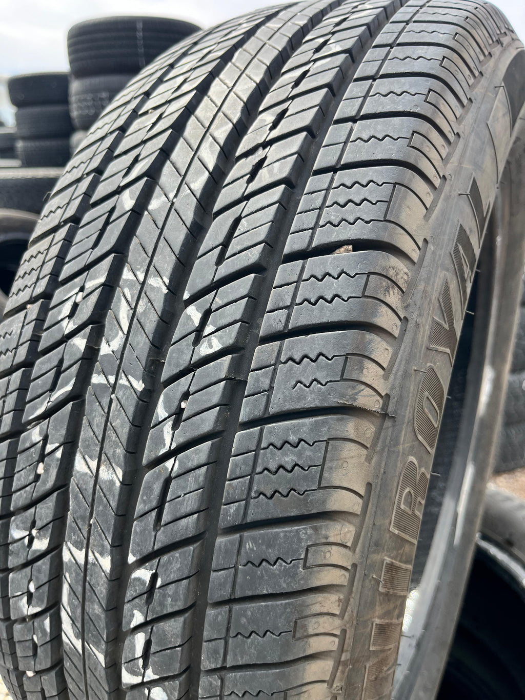 225/60R17 Pair (2 Used Tires) Uniroyal Tiger Paw Touring