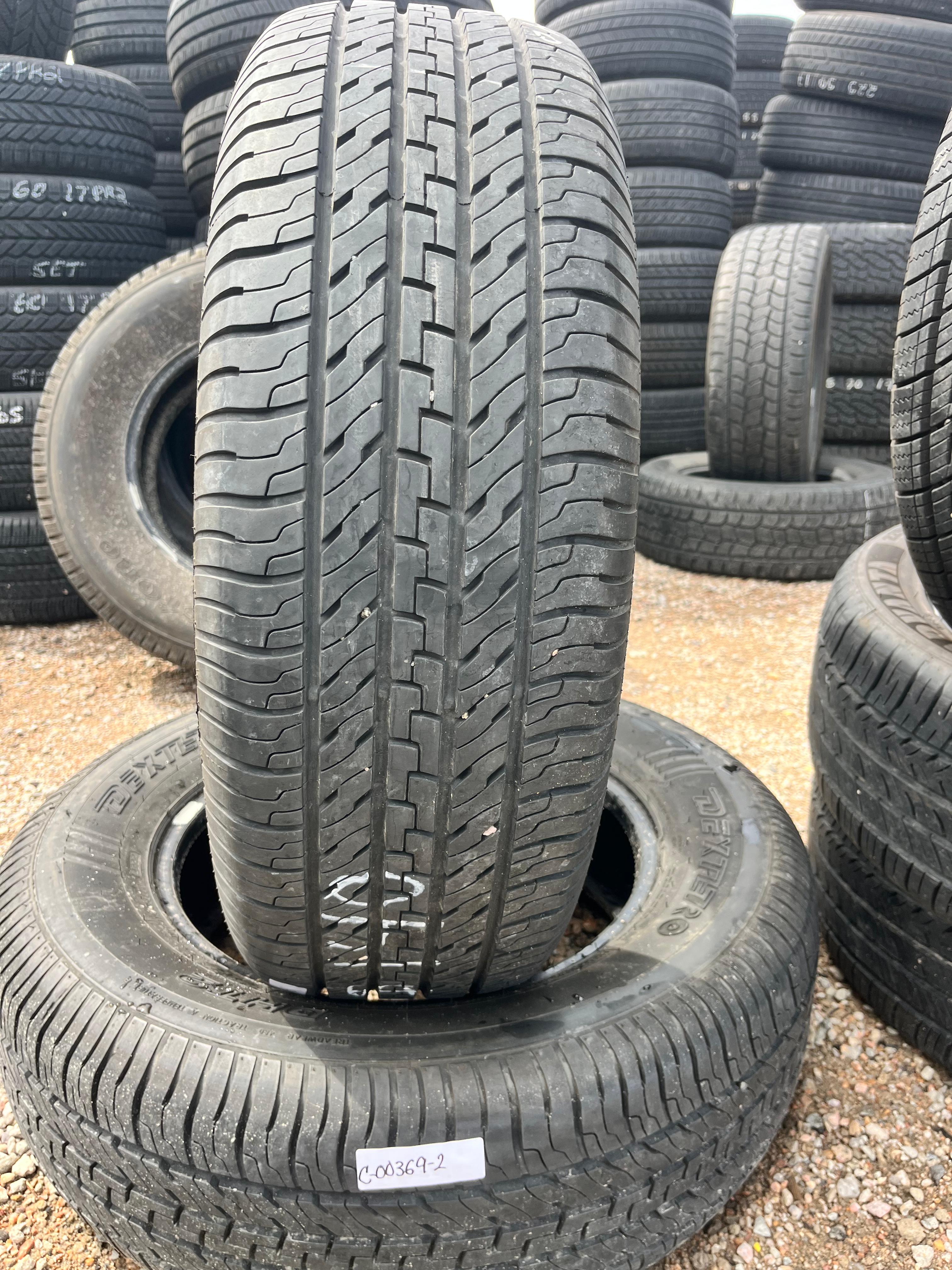 245/65R17 Pair (2 Used Tires) Dextero DHT2