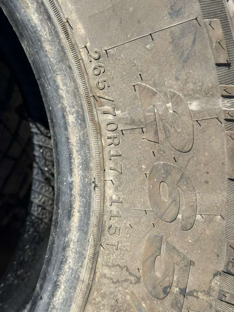 265/70R17 Pair (2 Used Tires) Crosswind A/T