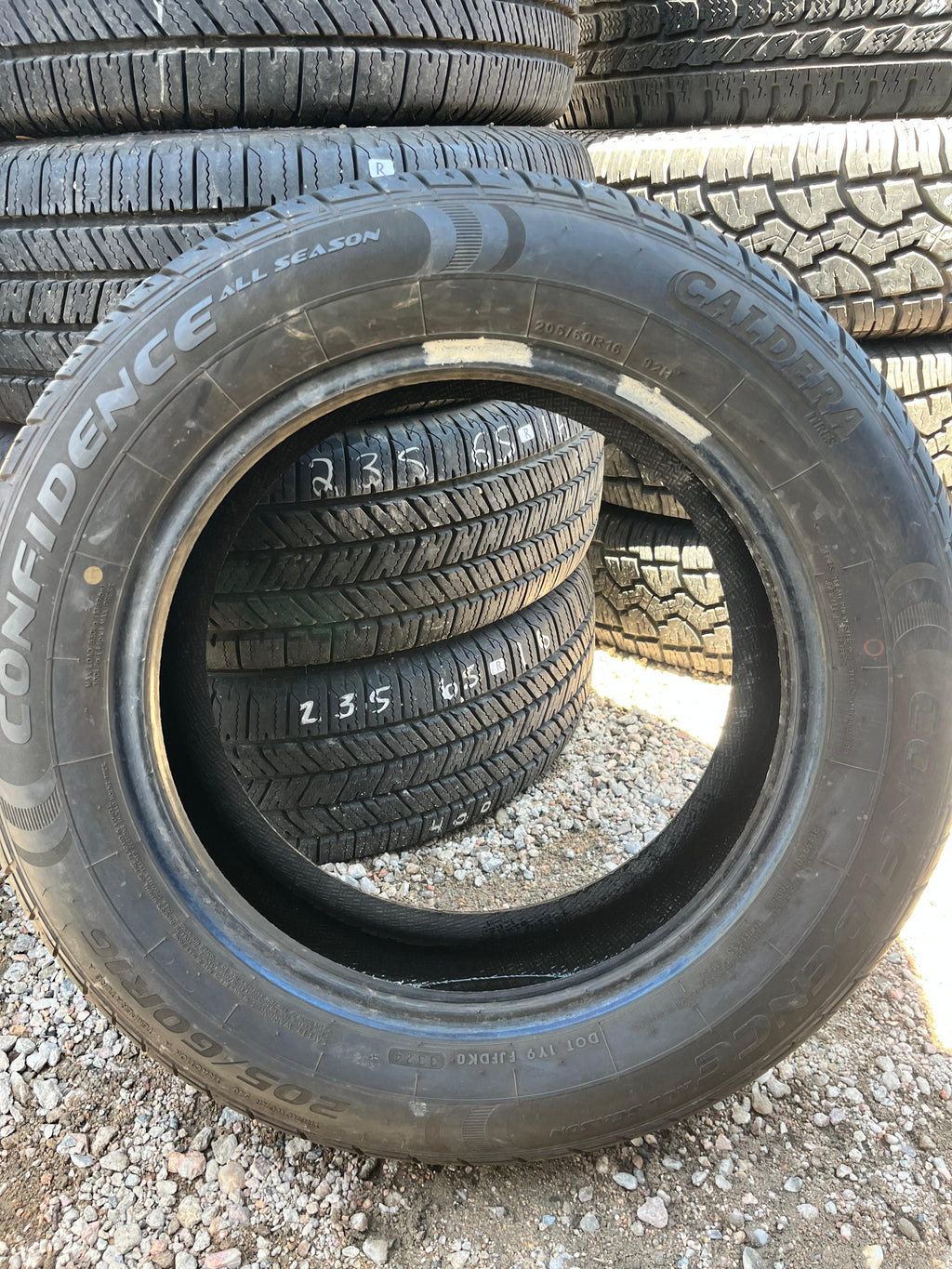 205/60R16 Pair (2 Used Tires) Caldera Tires Confidence