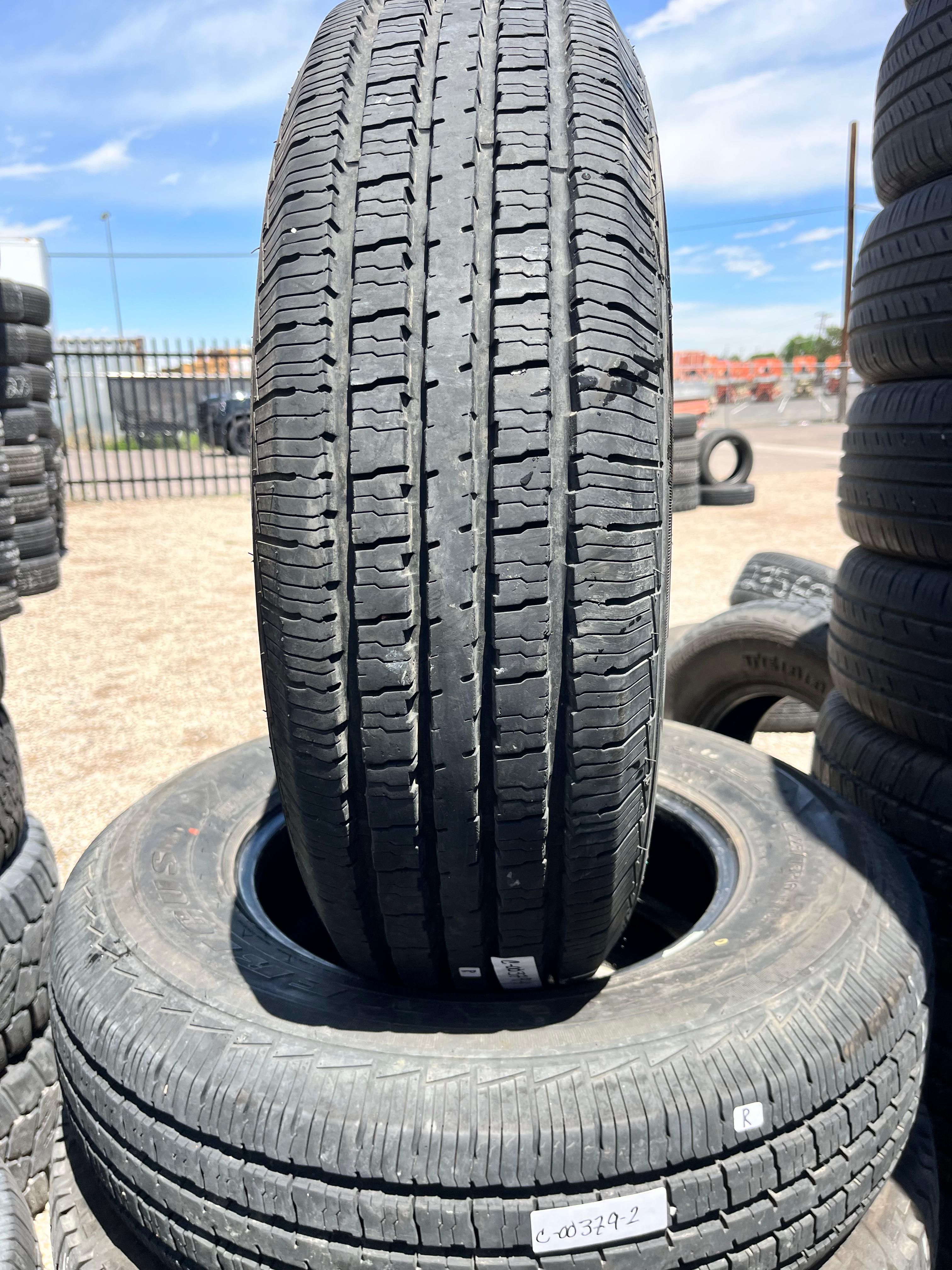 LT225/75R16 Pair (2 Used Tires) Mericus Commercial