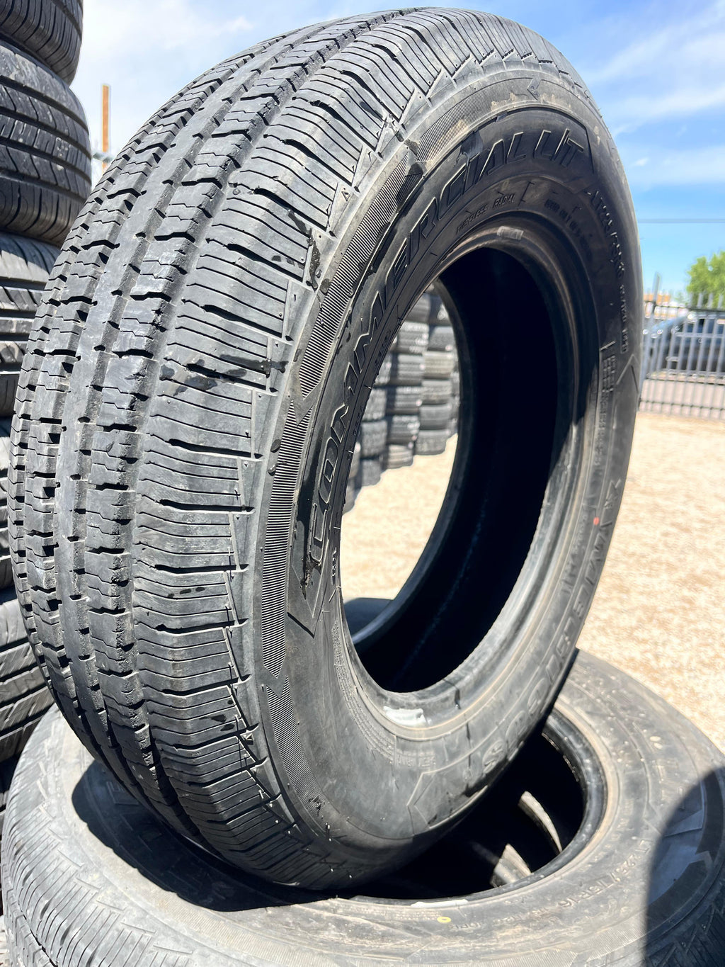 LT225/75R16 Pair (2 Used Tires) Mericus Commercial