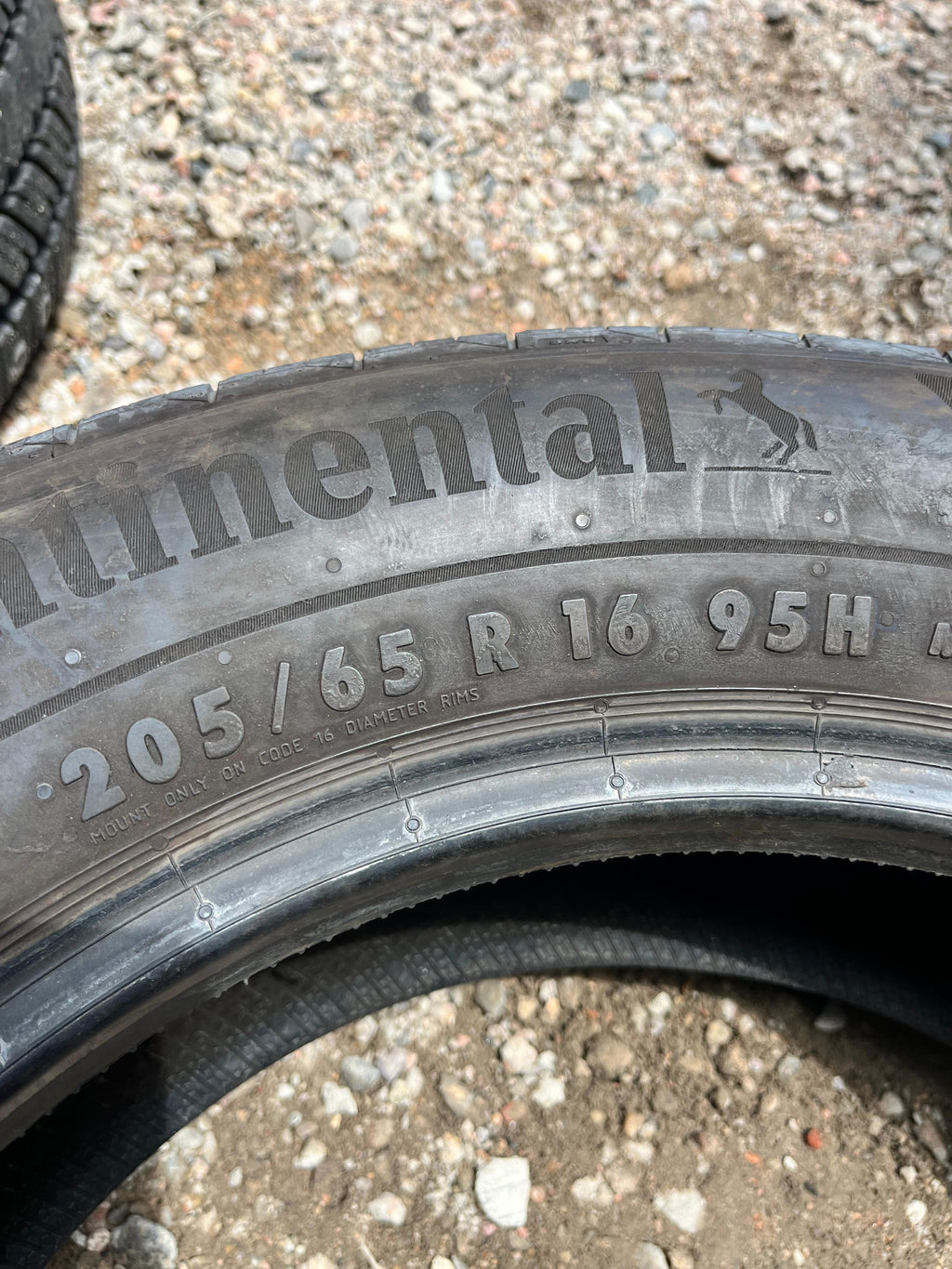 205/65R16 Pair (2 Used Tires) Continental ControlContac