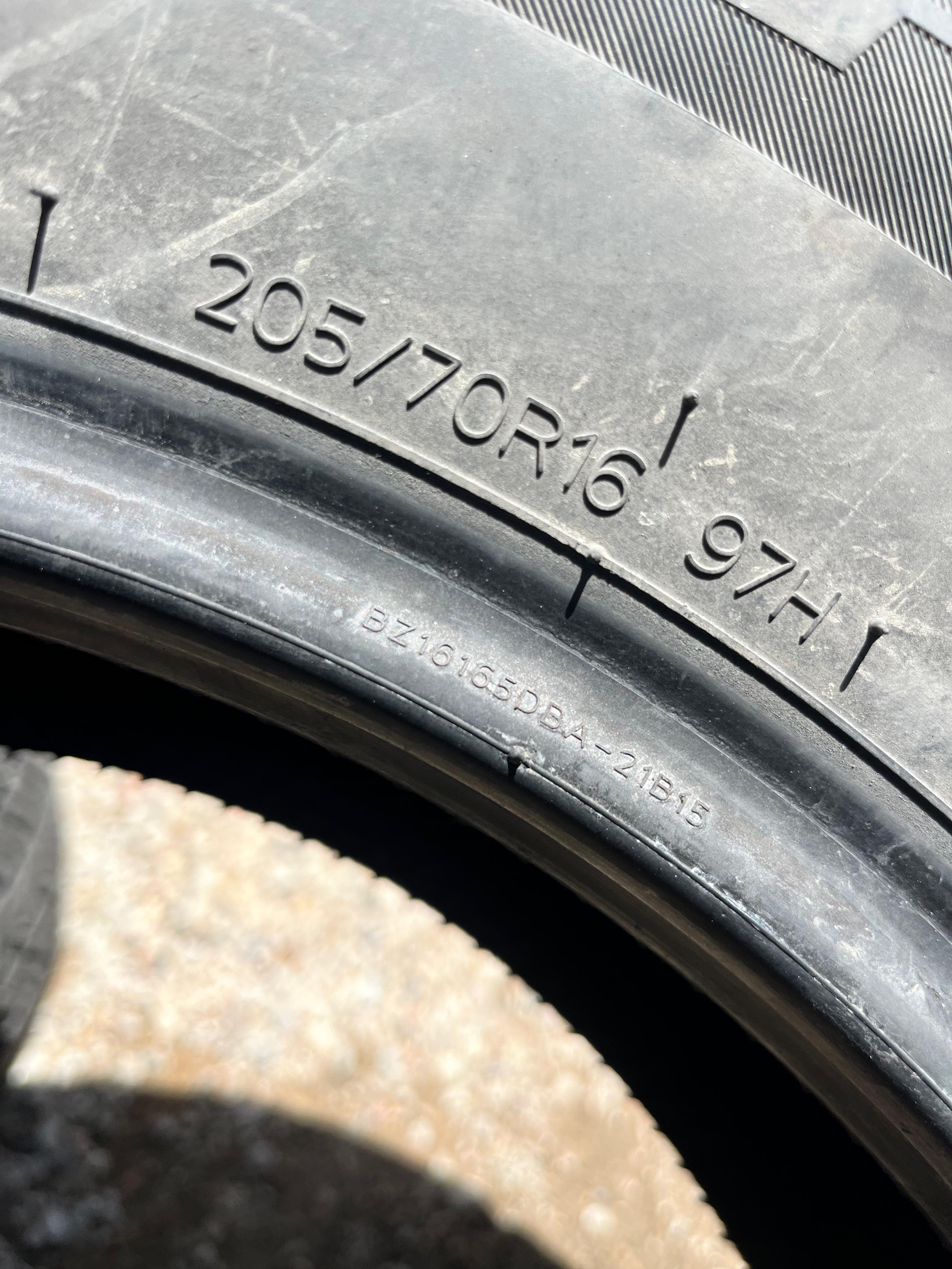 205/70R16 Set (4 Used Tires) Laufenn G FIT AS
