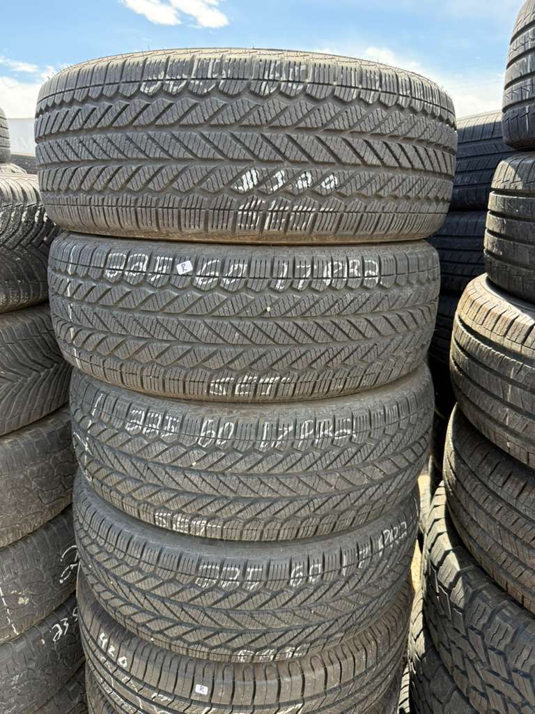 225/60R17 Set (4 Used Tires) Bridgestone WeatherPeak