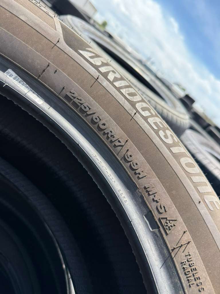 225/60R17 Set (4 Used Tires) Bridgestone WeatherPeak
