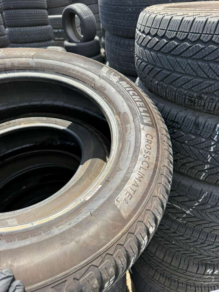 235/65R17 Pair (2 Used Tires) Michelin Cross Climate 2