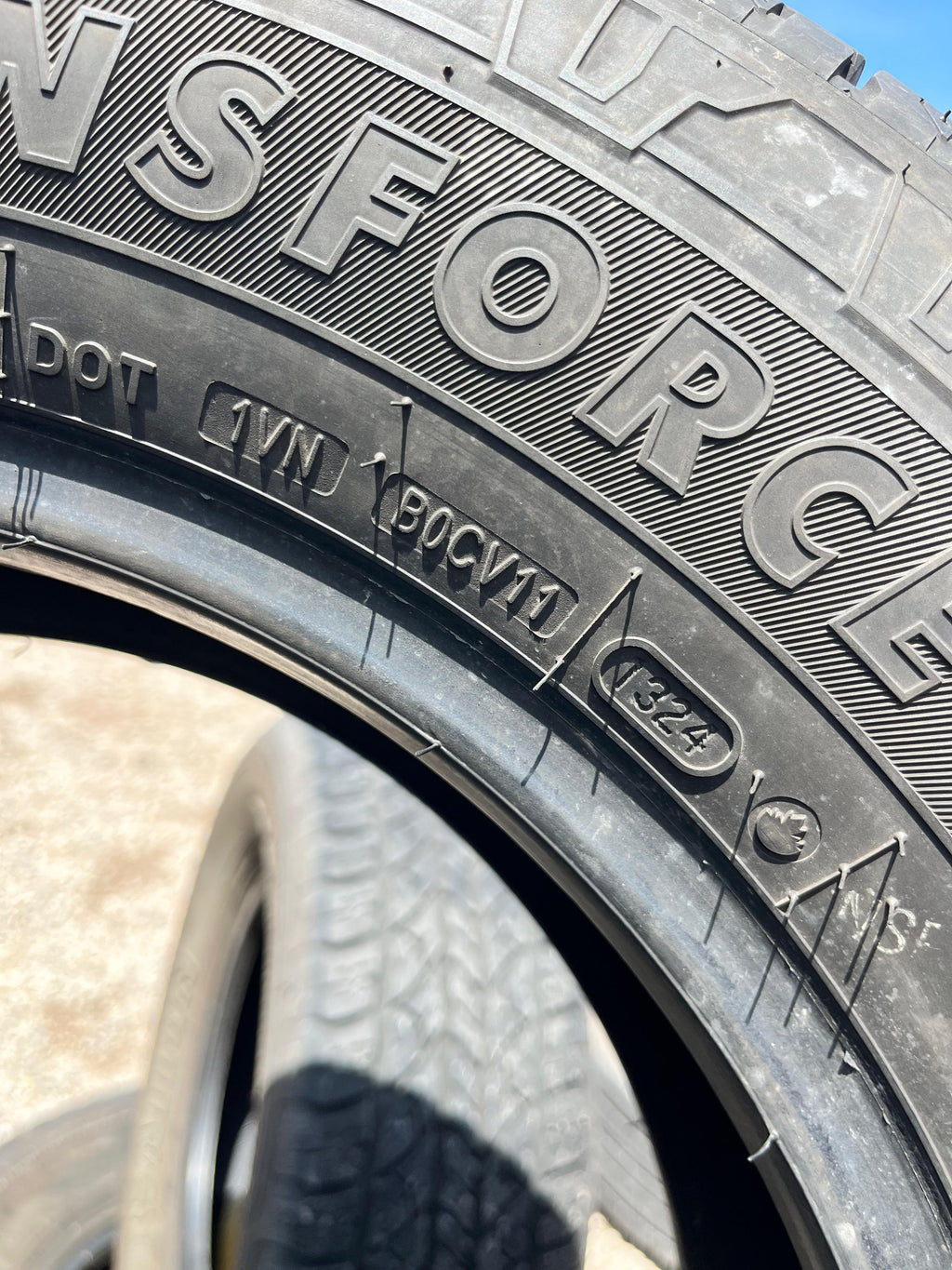 235/65R16C Set (4 Used Tires) Firestone Transforce CV