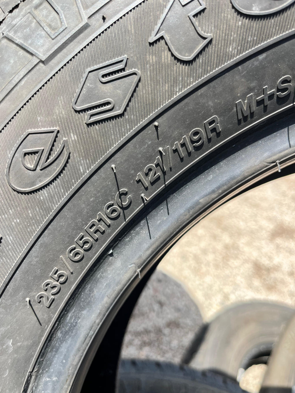 235/65R16C Set (4 Used Tires) Firestone Transforce CV