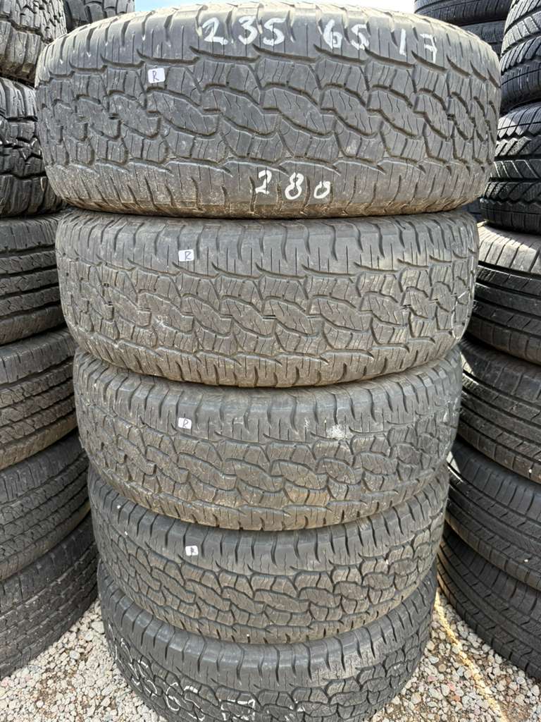 235/65R17 Set (4 Used Tires) Bfgoodrich Trail Terrain