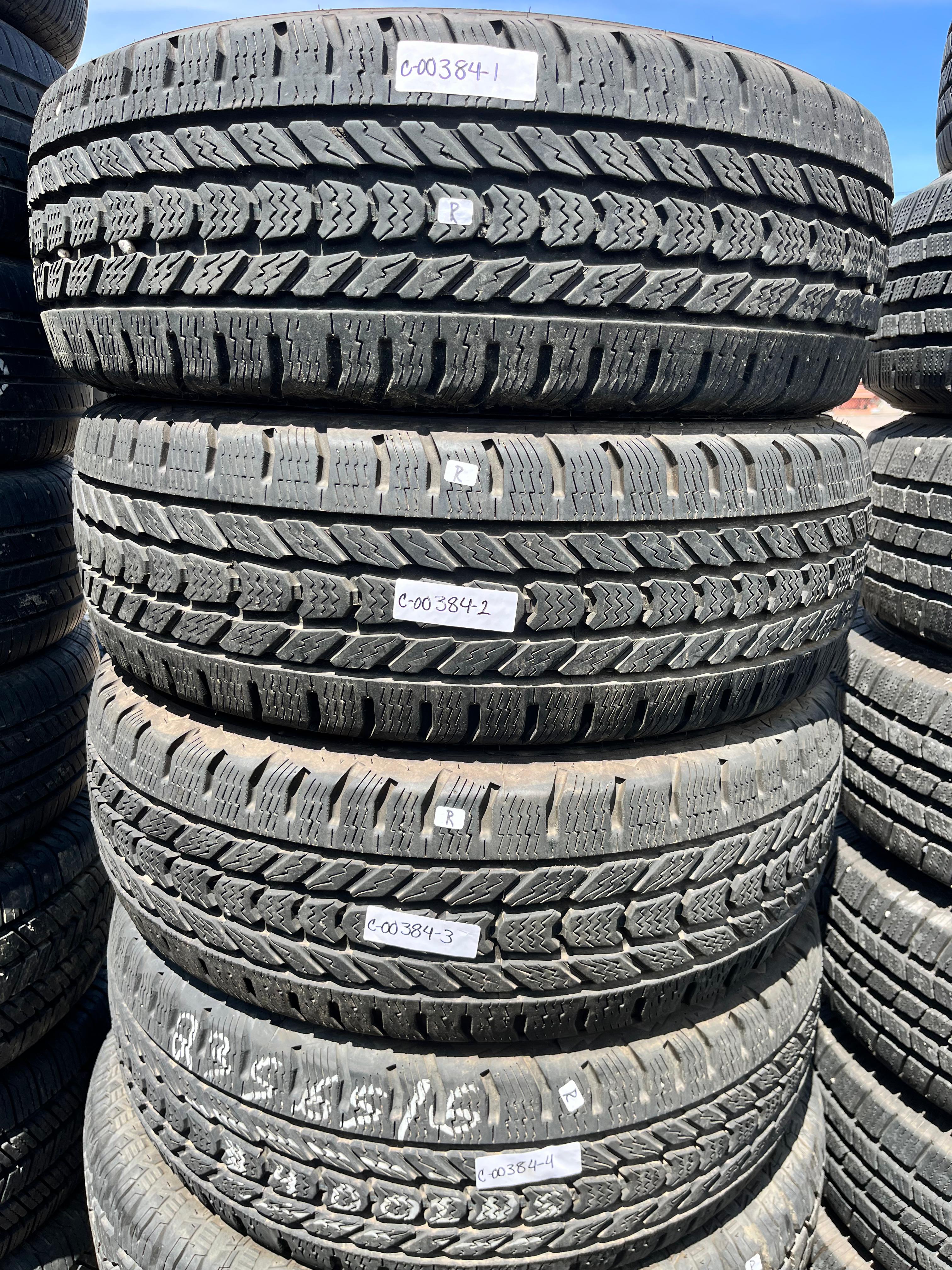235/65R16C Set (4 Used Tires) Firestone WinterForce