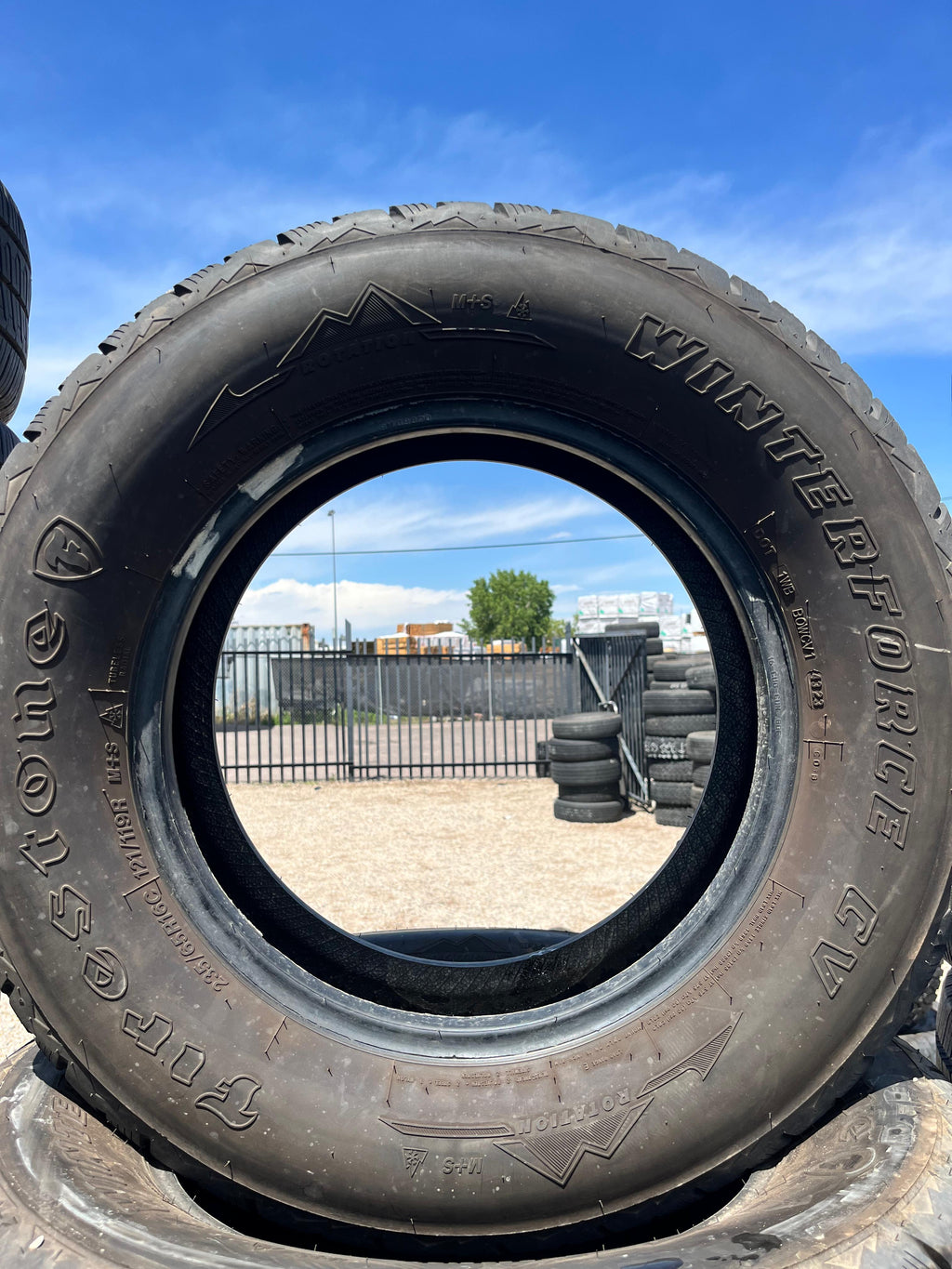 235/65R16C Set (4 Used Tires) Firestone WinterForce