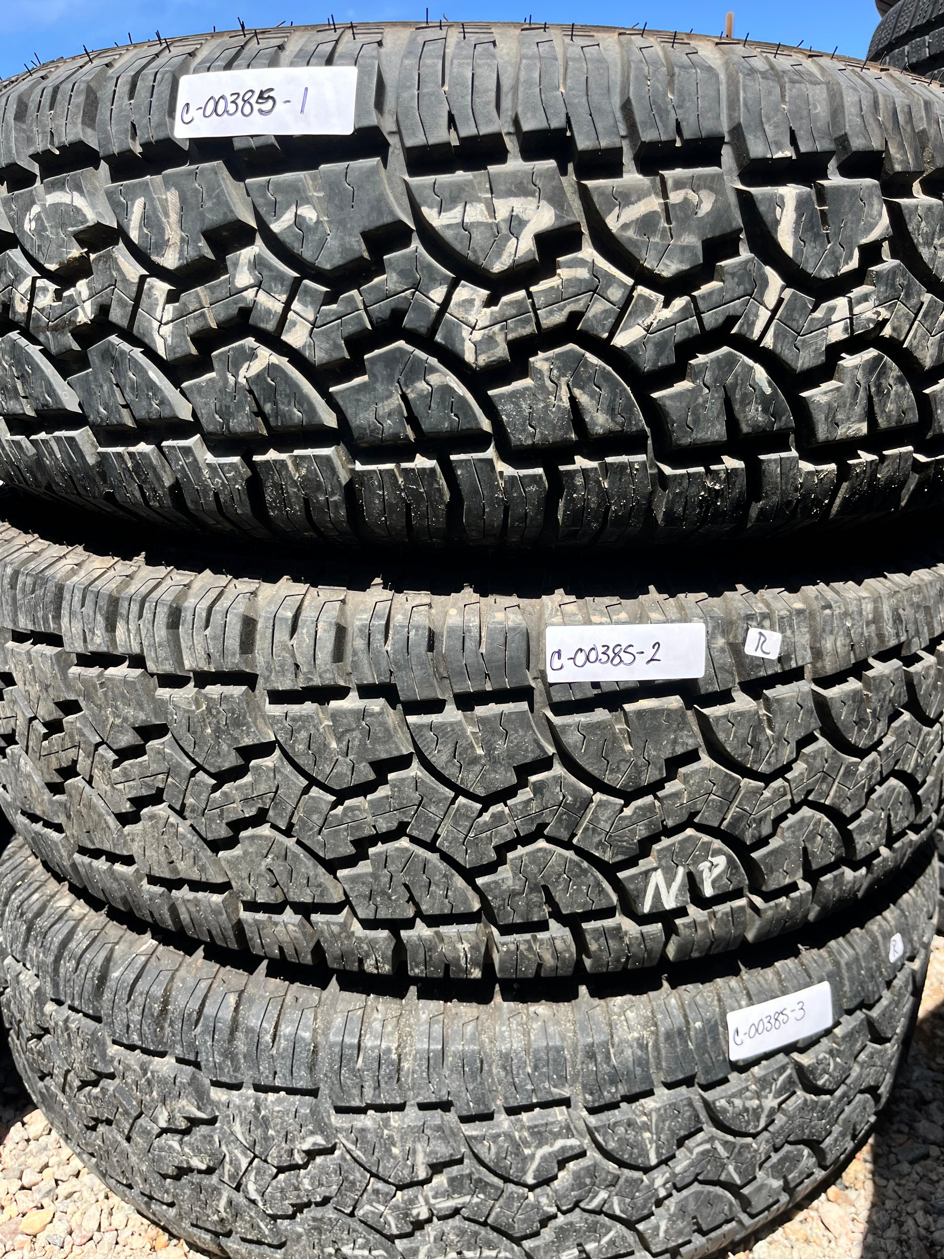 245/75R16 (3 Used Tires) Dextero All Terrain (DAT1)
