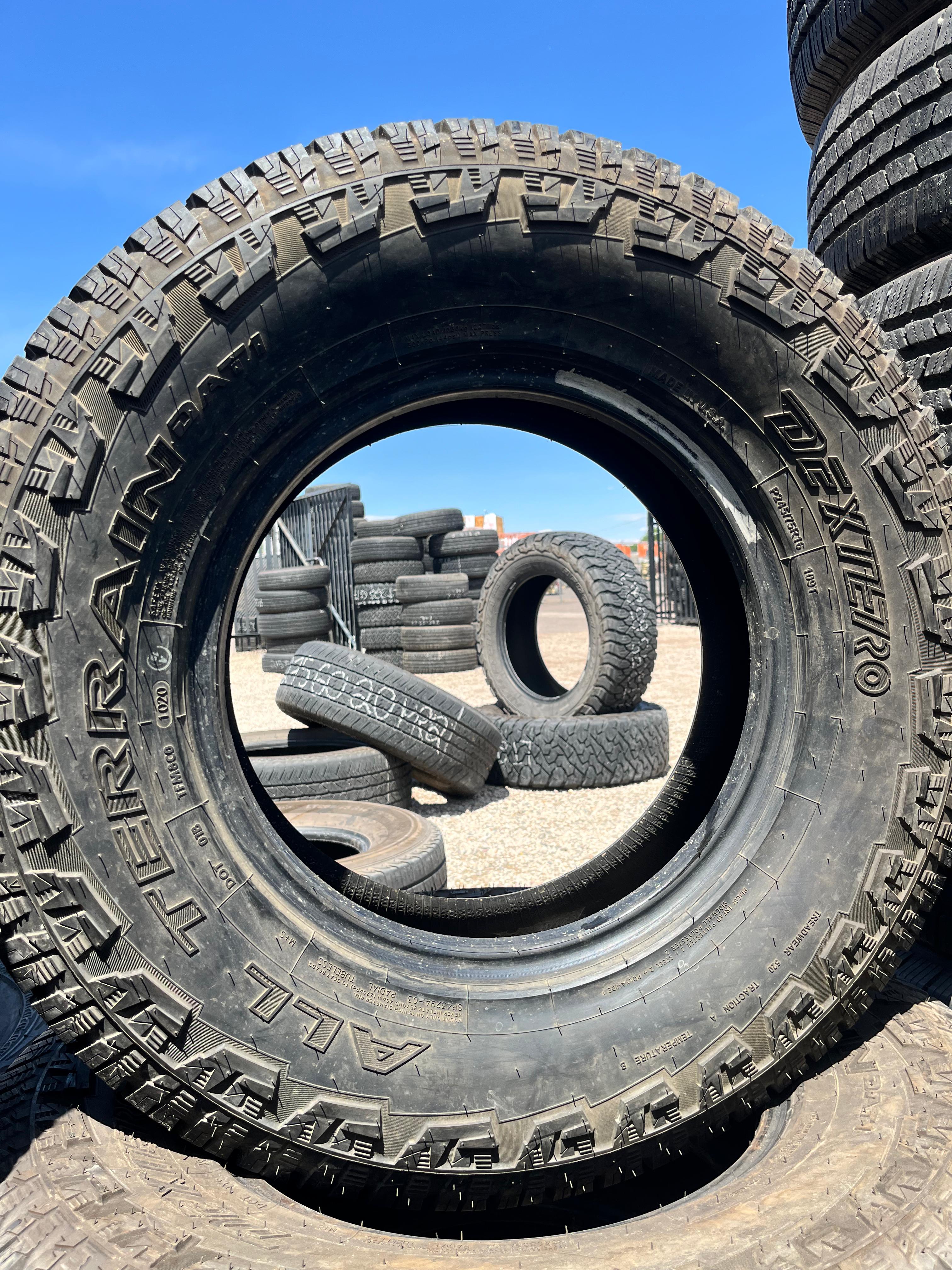 245/75R16 (3 Used Tires) Dextero All Terrain (DAT1)