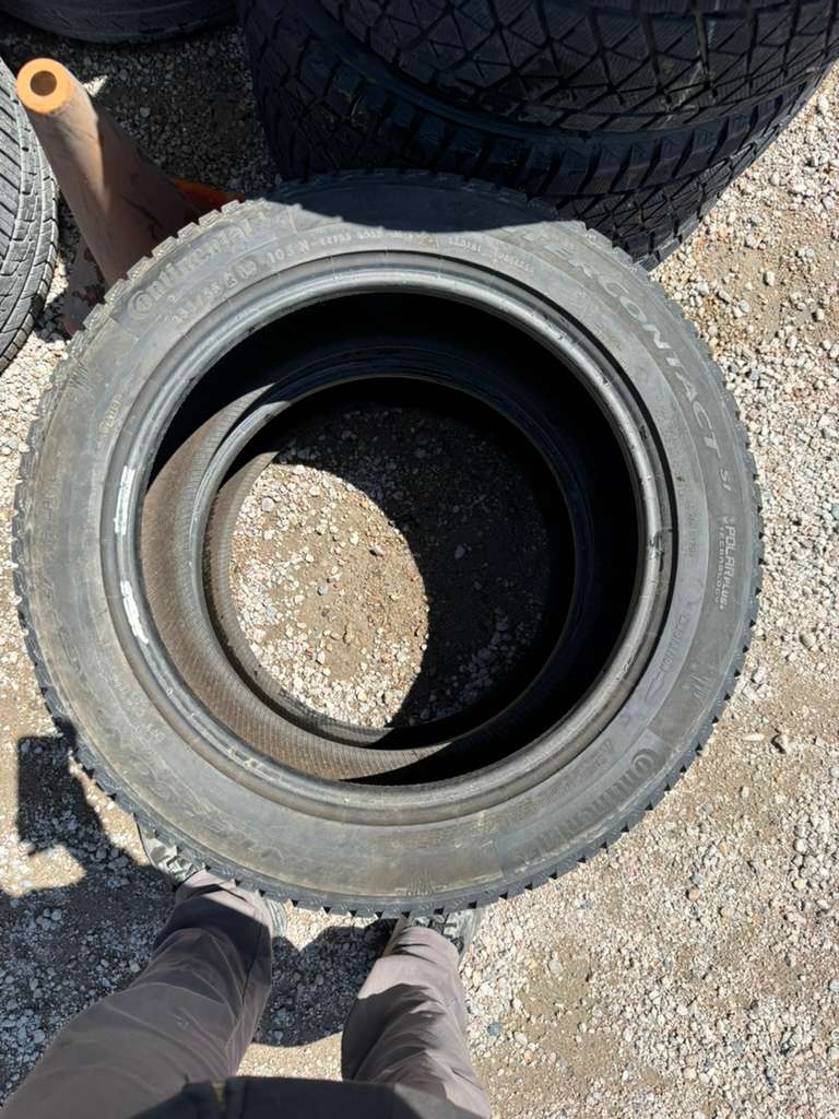 235/55R19  Pair (2 Used Tires) Continental Winter Contact SI