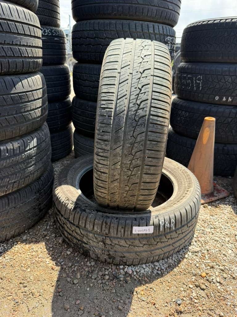 235/55R19 Pair (2 Used Tires) Sumitomo HTR A/S P03