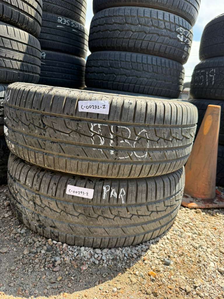 235/55R19 Pair (2 Used Tires) Sumitomo HTR A/S P03