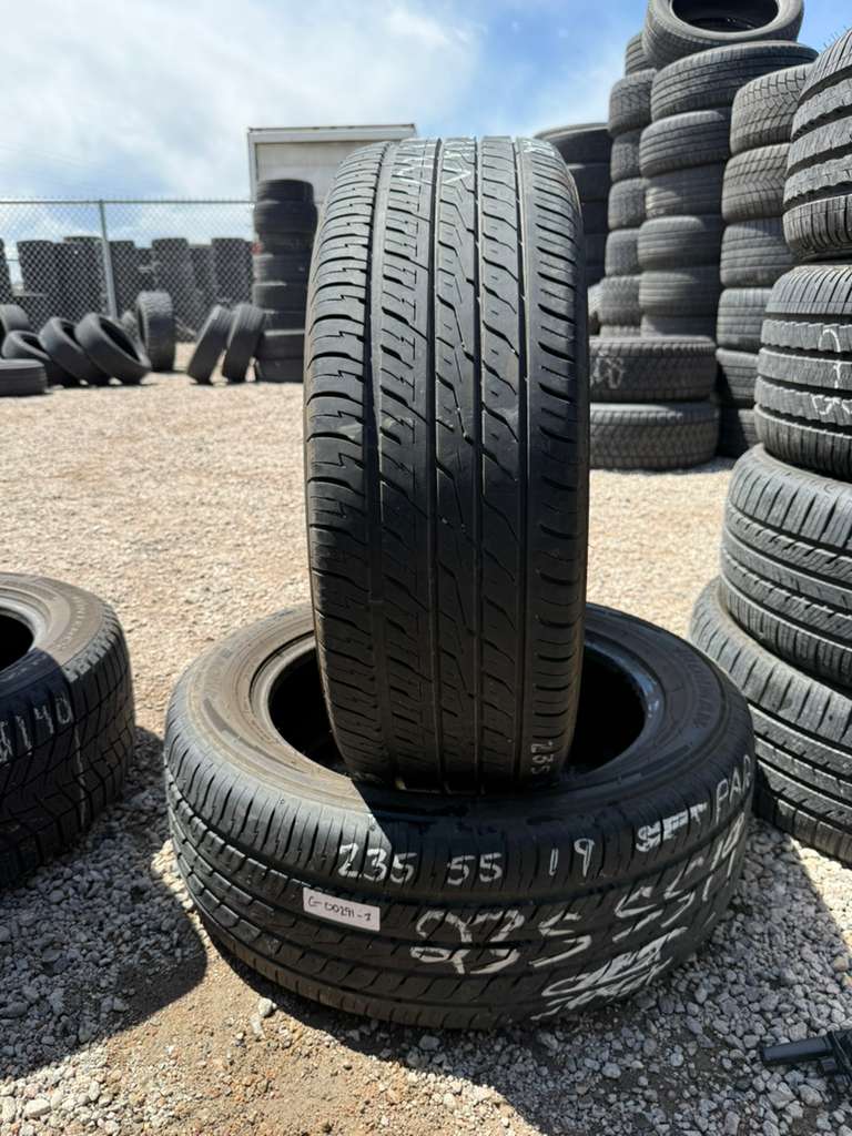 235/55R19 Pair (2 Used Tires)  Ironman iMove Gen 3 AS