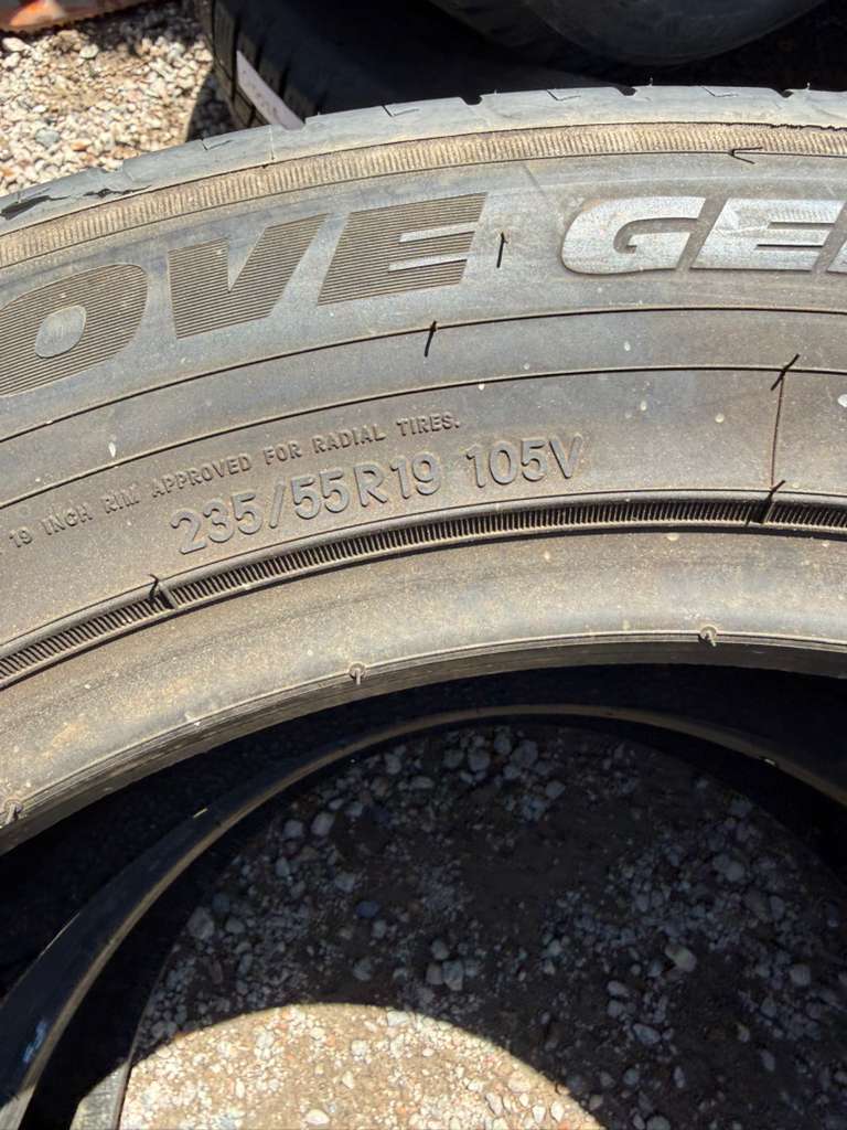 235/55R19 Pair (2 Used Tires)  Ironman iMove Gen 3 AS
