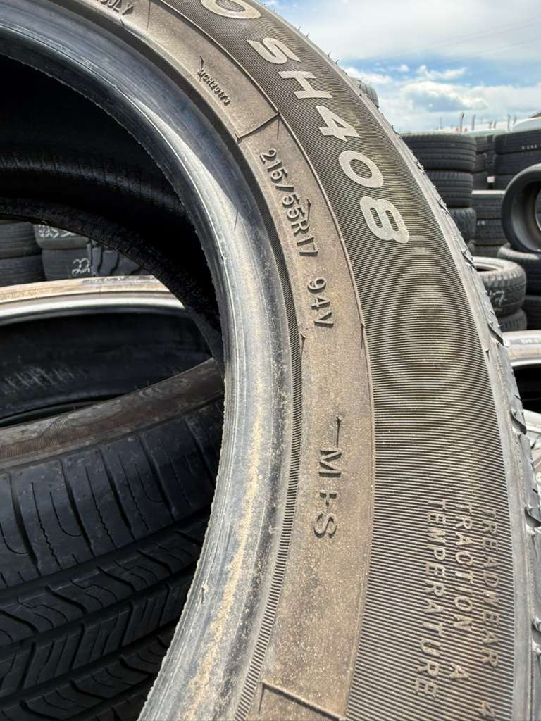 215/55R17 Pair (2 Used Tires) Sailun Atrezzo SH408