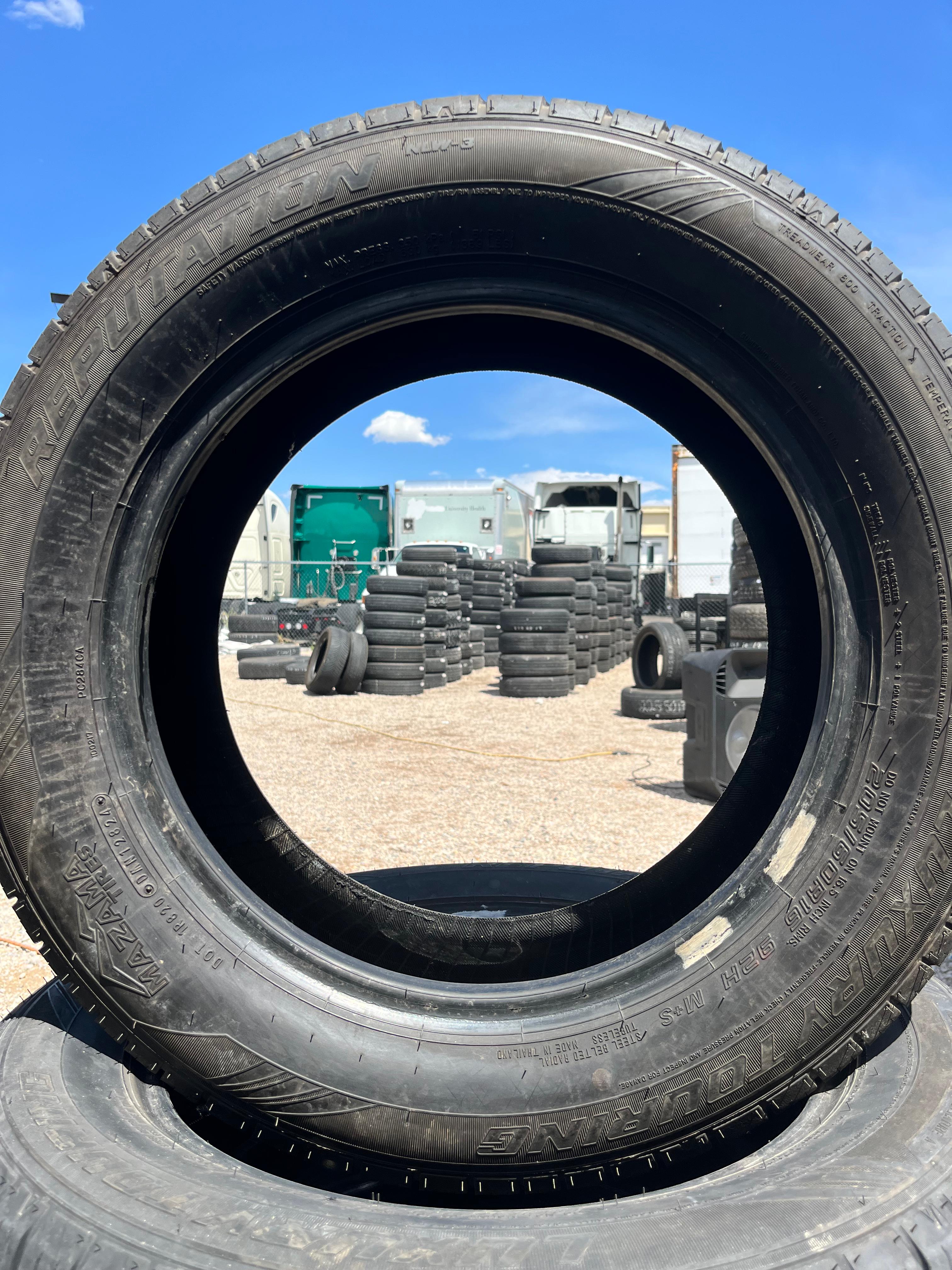 205/60R16 Pair (2 Used Tires) Mazama Tires Reputation (NLW-3)
