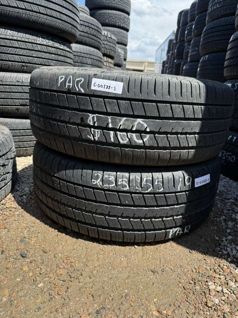 235/55R19 Pair (2 Used Tires) Falken Pro G5 CSV