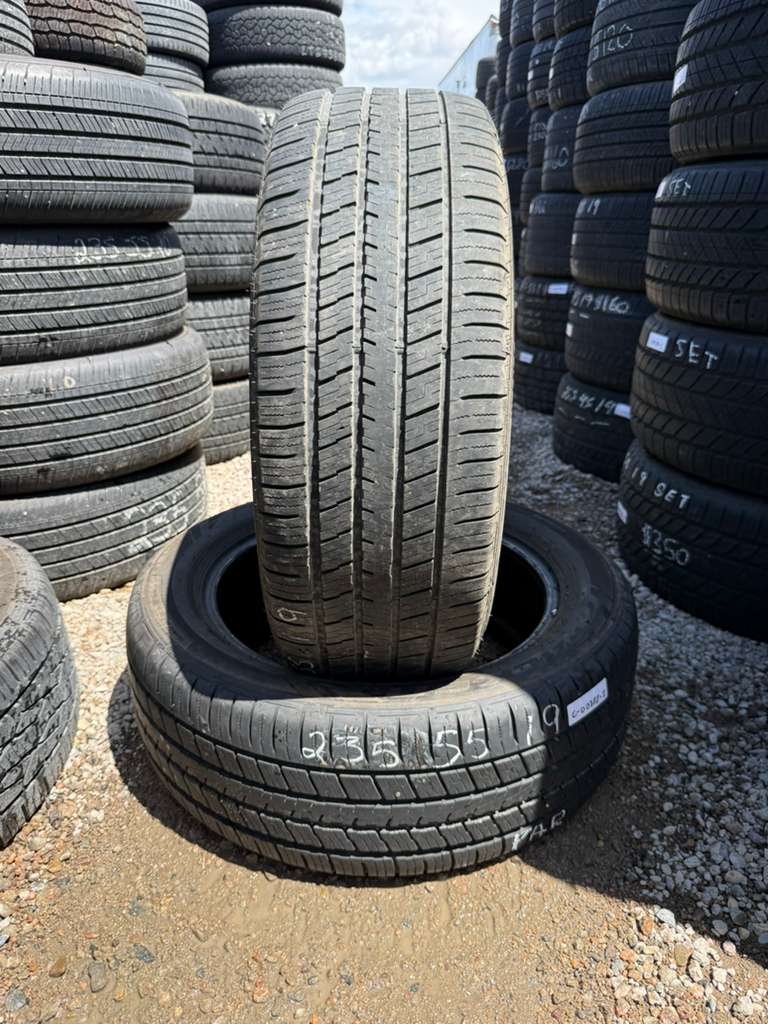 235/55R19 Pair (2 Used Tires) Falken Pro G5 CSV
