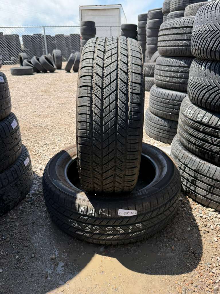 235/55R19 Pair (2 Used Tires) Bridgestone Alenza AS Ultra