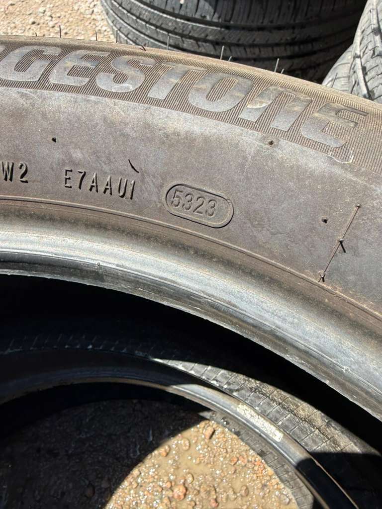 235/55R19 Pair (2 Used Tires) Bridgestone Alenza AS Ultra