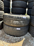 235/55R19 Pair (2 Used Tires)  Dunlop Grandtrek