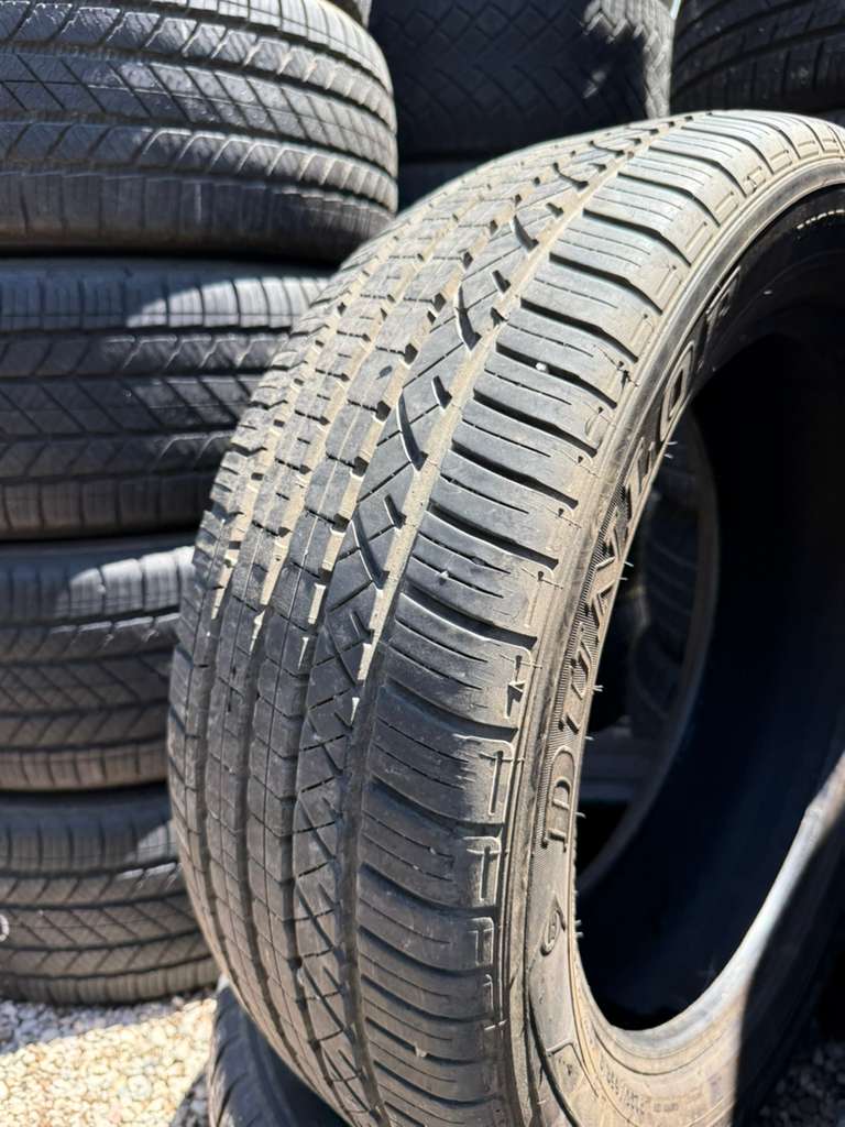 235/55R19 Pair (2 Used Tires)  Dunlop Grandtrek