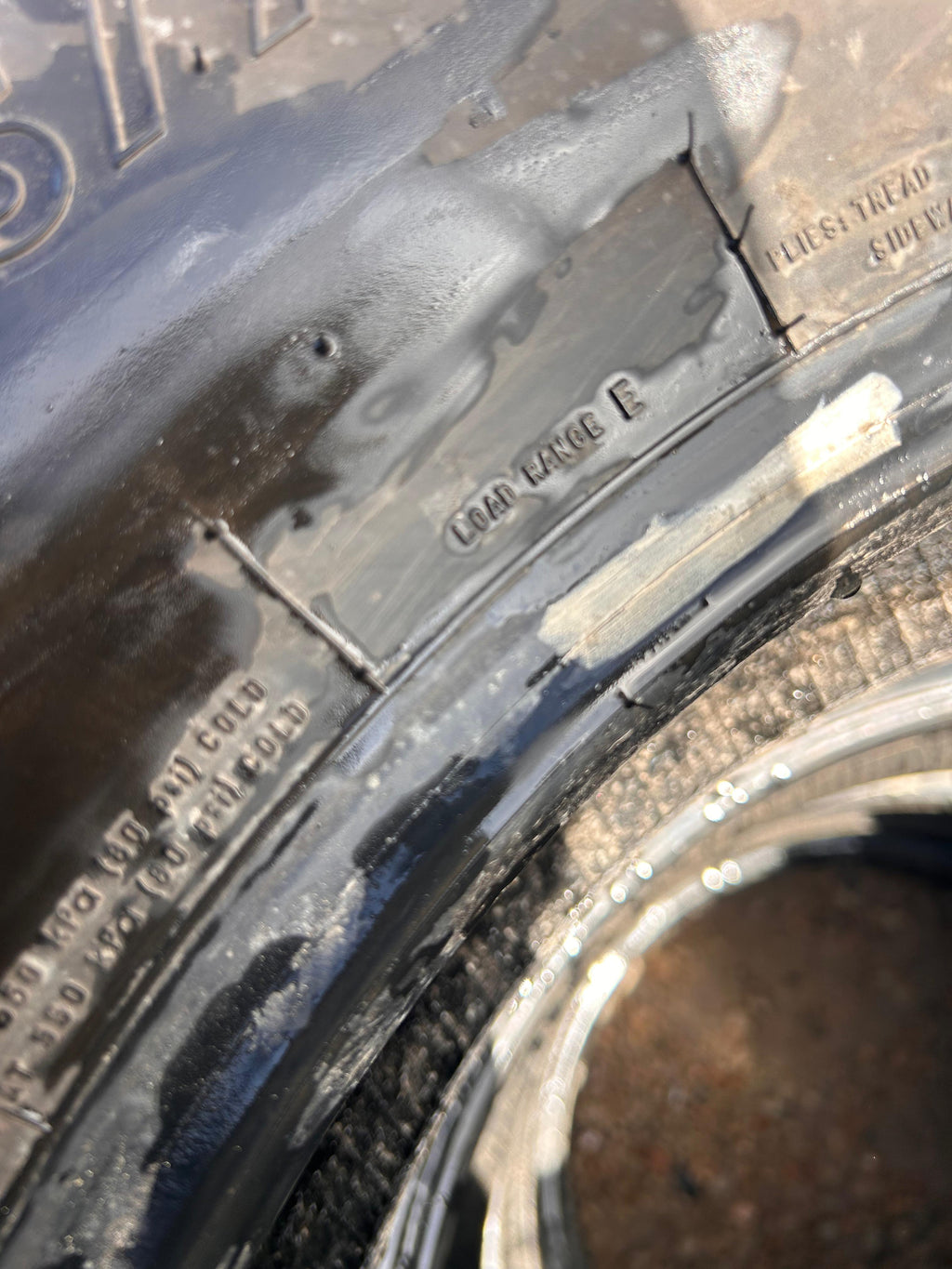 LT245/75R17 Set (4 Used Tires) Firestone Transforce HT