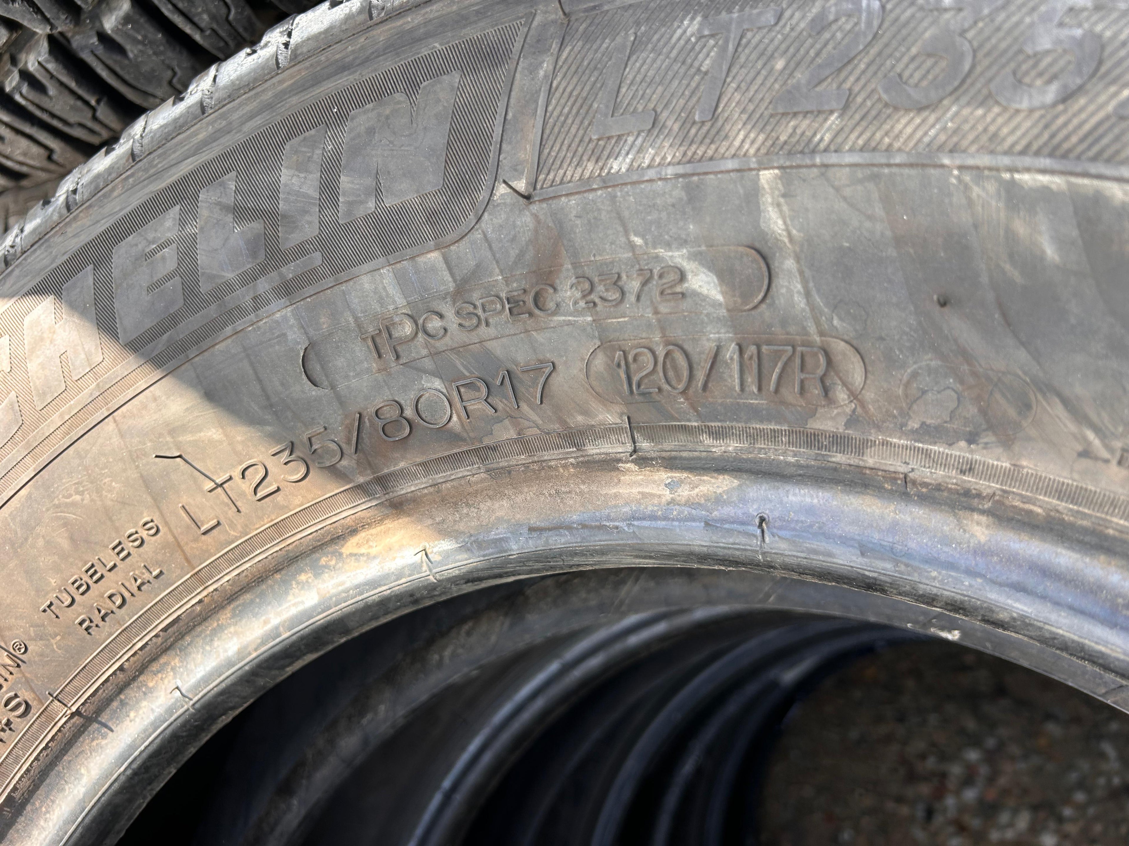 LT235/80R17 Pair (2 Used Tires) Michelin Primacy XC