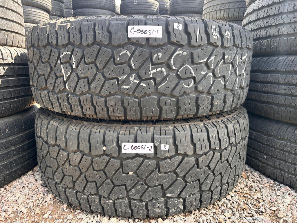 265/70R17 Pair (2 Used Tires) Falken Wildpeak AT4W