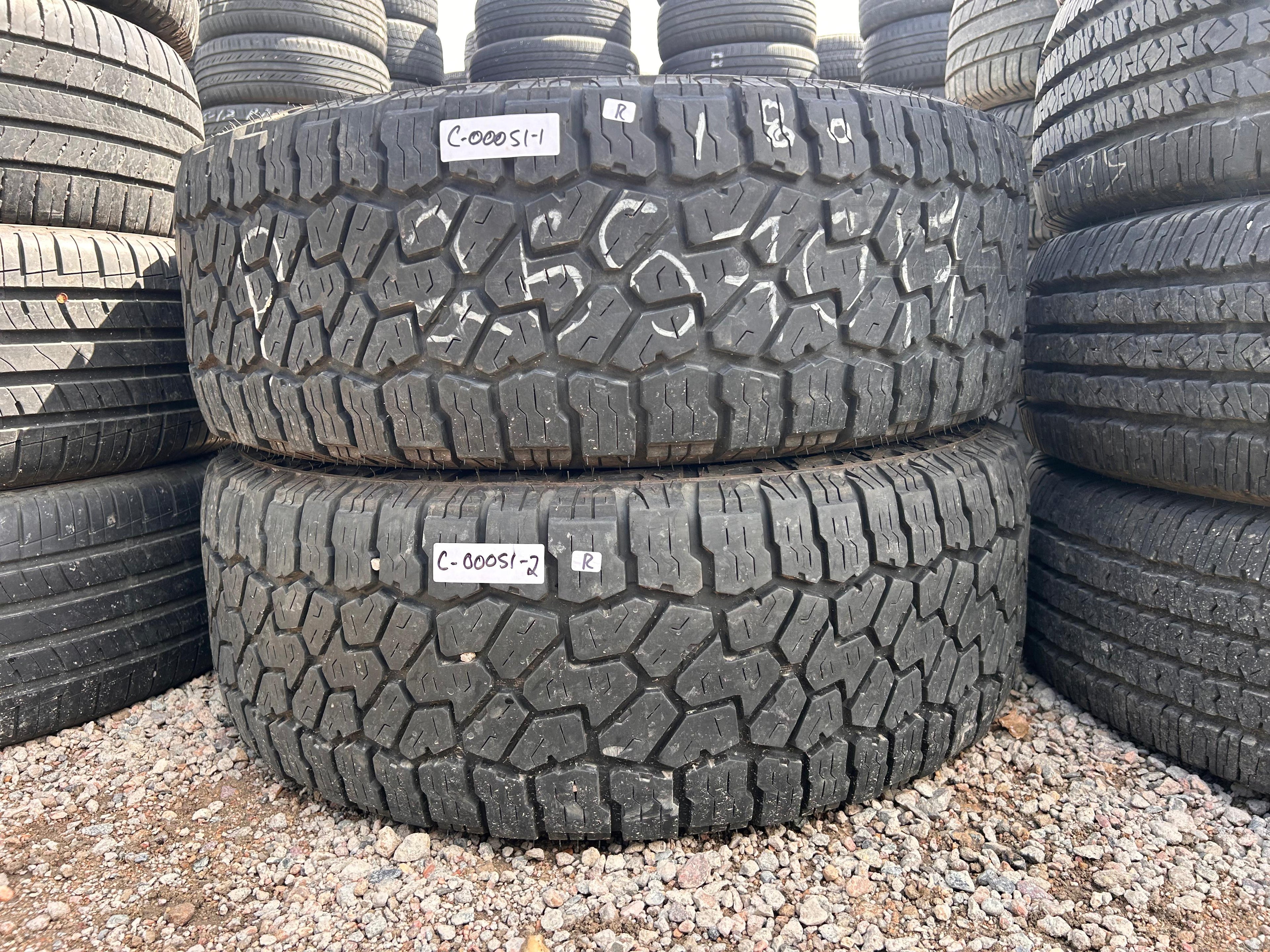 265/70R17 Pair (2 Used Tires) Falken Wildpeak AT4W