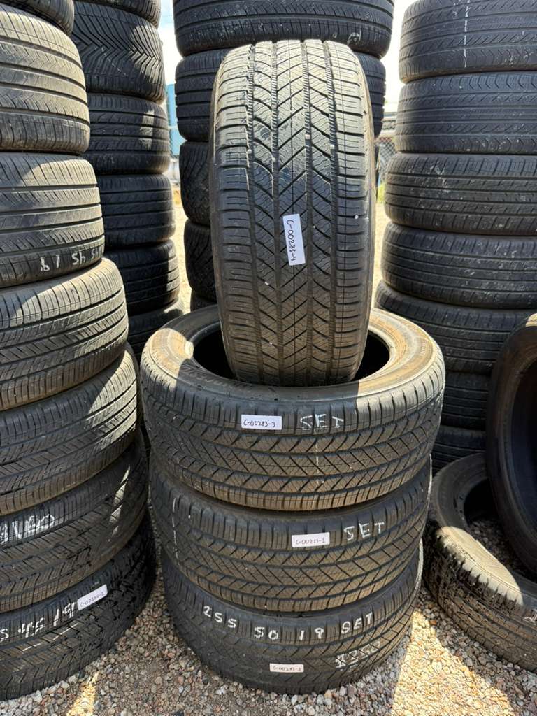 255/50R19 Set (4 Used Tires) Bridgestone Alenza AS Ultra