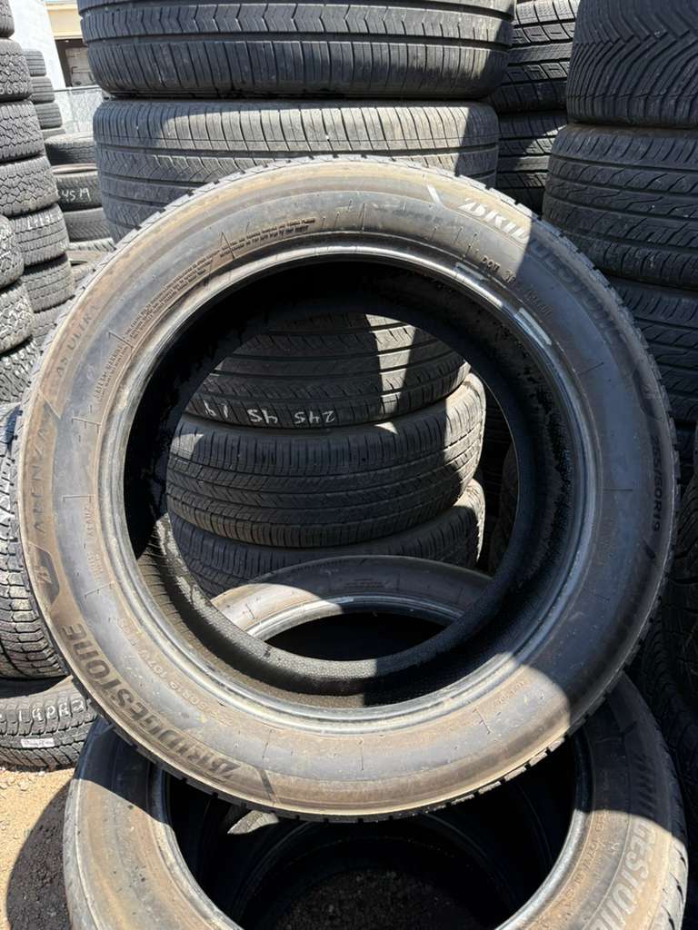 255/50R19 Set (4 Used Tires) Bridgestone Alenza AS Ultra