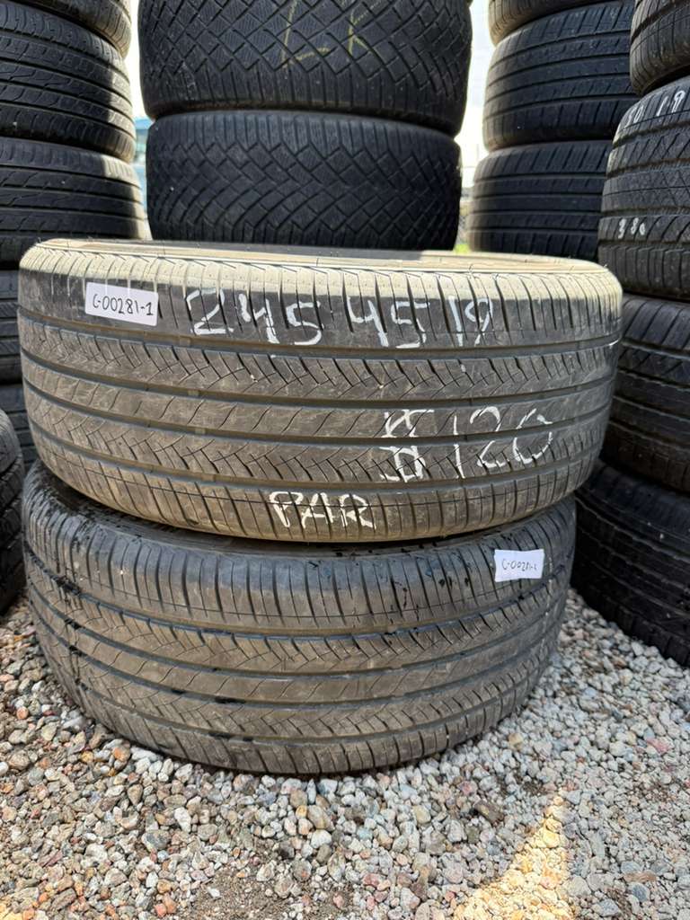 245/45R19 Pair (2 Used Tires) Westlake SA-07