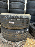 255/45R19 Pair (2 Used Tires) Bridgestone Turanza